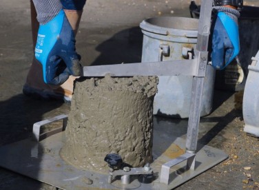 Essai sur béton frais 